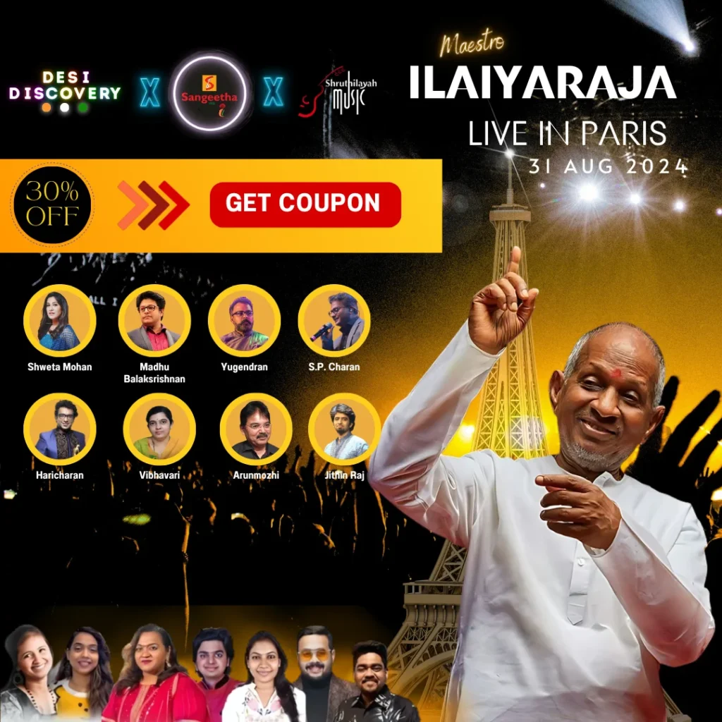 Maestro Ilayarajah Concert in Paris, Live Event in paris, Buy tickets